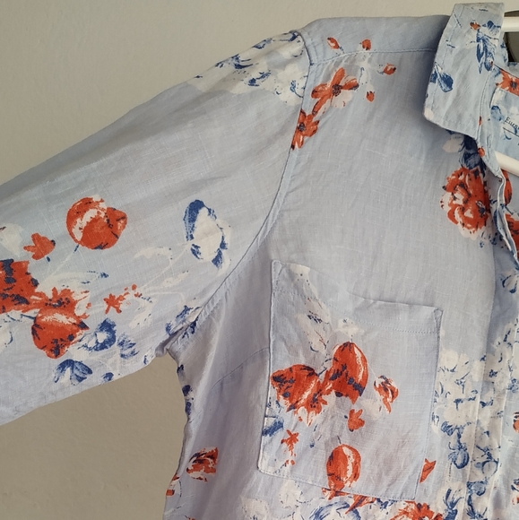 M&S Linen Button down Shirt - Picture 5 of 11